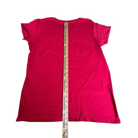 Holiday Time Santa Shirt Women’s XL 16-18 Red Merry Christmas Tee Vintage Look - Picture 5 of 7